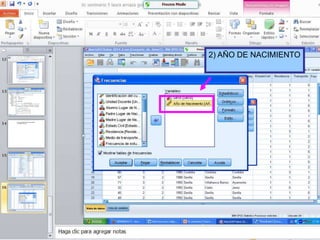 2) AÑO DE NACIMIENTO
 