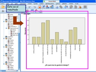 Éste es el
resultado
 