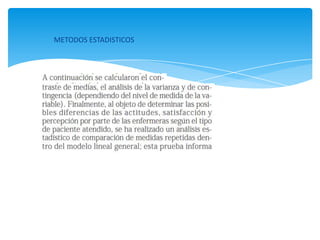 METODOS ESTADISTICOS
 