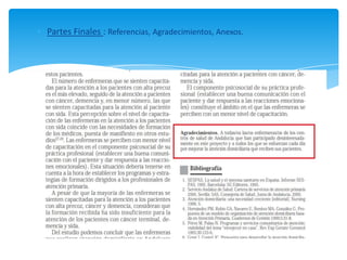 Partes Finales : Referencias, Agradecimientos, Anexos.
 