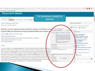Ya tenemos creada la
alarma
 