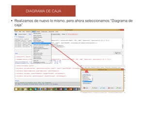DIAGRAMA DE CAJA
• Realizamos de nuevo lo mismo, pero ahora seleccionamos:”Diagrama de
caja”
 