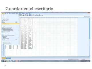 Guardar en el escritorio
 