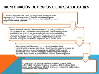 Seminario 7 valoración de riesgo y protocolo cambra | PPTX