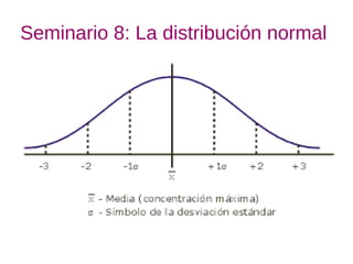 Seminario 8: La distribución normal
 
