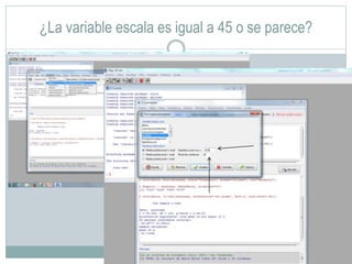 ¿La variable escala es igual a 45 o se parece?
 
