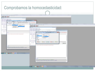 Comprobamos la homocedasticidad:
 