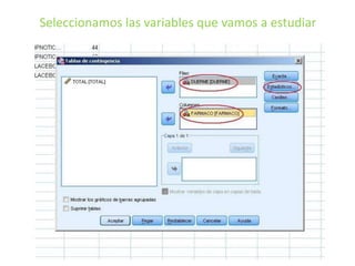 Seleccionamos las variables que vamos a estudiar
 