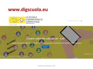 STUDENTI
DOCENTI
FAMIGLIE
www.digscuola.eu
Sandra'Troia @sandra_troia
 