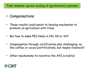 Carbon and tree diversity in agricultural systems in Nicaragua: do trees really make a difference?