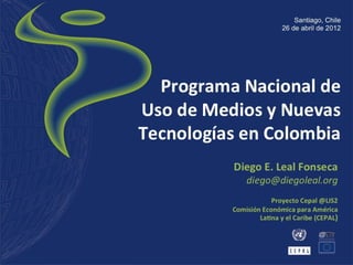 Seminario CEPAL - Programa TIC en Educación (Colombia, 2002-2010)