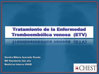 Sandra Milena Acevedo Rueda
MD Residente 2do año
Medicina Interna UNAB
 