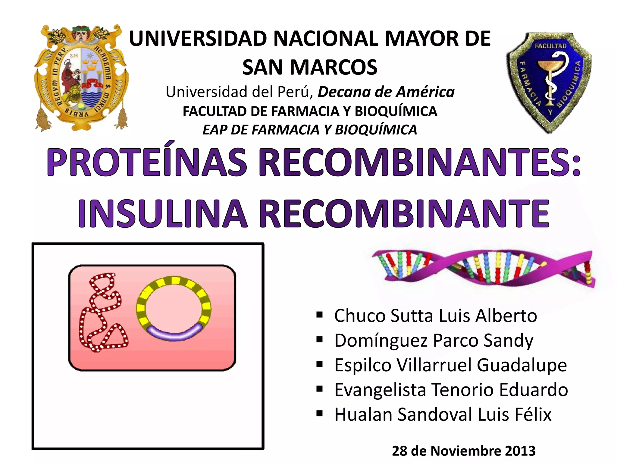 Proteinas Insulina PPT