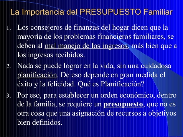 seminario de finanzas familiares