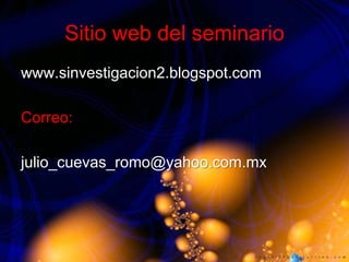 Seminario De InvestigacióN 2