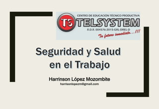 Harrinson López Mozombite
harrisonlopezm@gmail.com
 