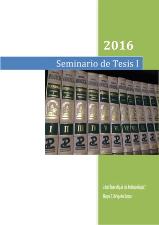 2016
Seminario de Tesis I
 