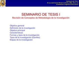 Curso de Seminario de Tesis I Presentacion.ppt
