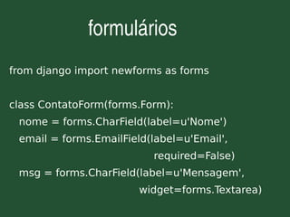 Django - Framework web para perfeccionistas com prazos