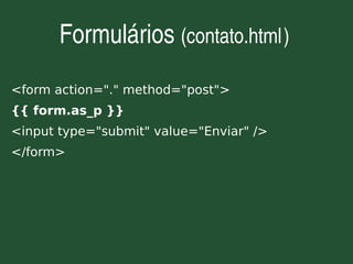 Django - Framework web para perfeccionistas com prazos