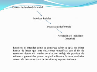 Diversas propiedades geométricas significan elementos del movimiento
