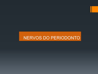 NERVOS DO PERIODONTO
 