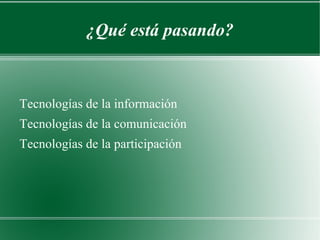¿Cuál es nuestro mundo? Internet nacida desde y para la libertad 