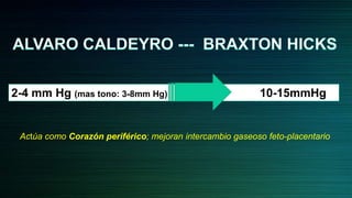 .
2-4 mm Hg (mas tono: 3-8mm Hg)                                10-15mmHg.


    Actúa como Corazón periférico; mejoran intercambio gaseoso feto-placentario
 