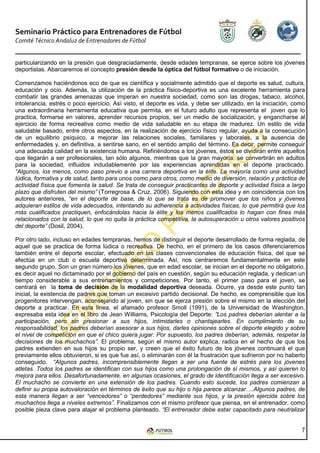 Seminario Práctico para Entrenadores de Fútbol
Comité Técnico Andaluz de Entrenadores de Fútbol


particularizando en la p...