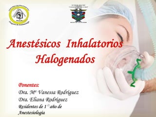 Ponentes:
Dra. Ma Vanessa Rodríguez
Dra. Eliana Rodríguez
Residentes de 1 año de
Anestesiología
 