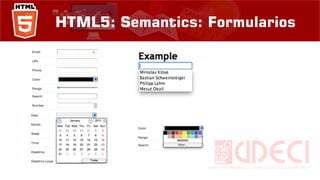 HTML5: Semantics: Formularios
 
