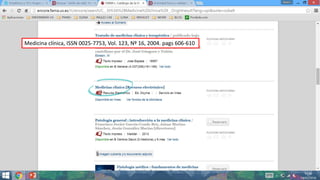 Medicina clínica, ISSN 0025-7753, Vol. 123, Nº 16, 2004. pags 606-610
 