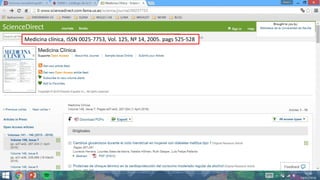Medicina clínica, ISSN 0025-7753, Vol. 125, Nº 14, 2005. pags 525-528
 