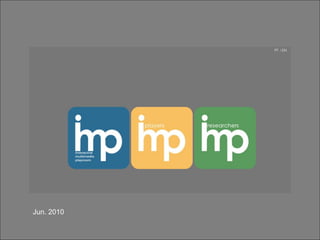 IMP3 . INTERACTIVE MAGIC PLACES, PEOPLE AND PRACTICES

Jun. 2010
UA DeCA CETAC.MEDIA aiv@ua.pt & oem@ua.pt

Seminário MCMM 2013

 