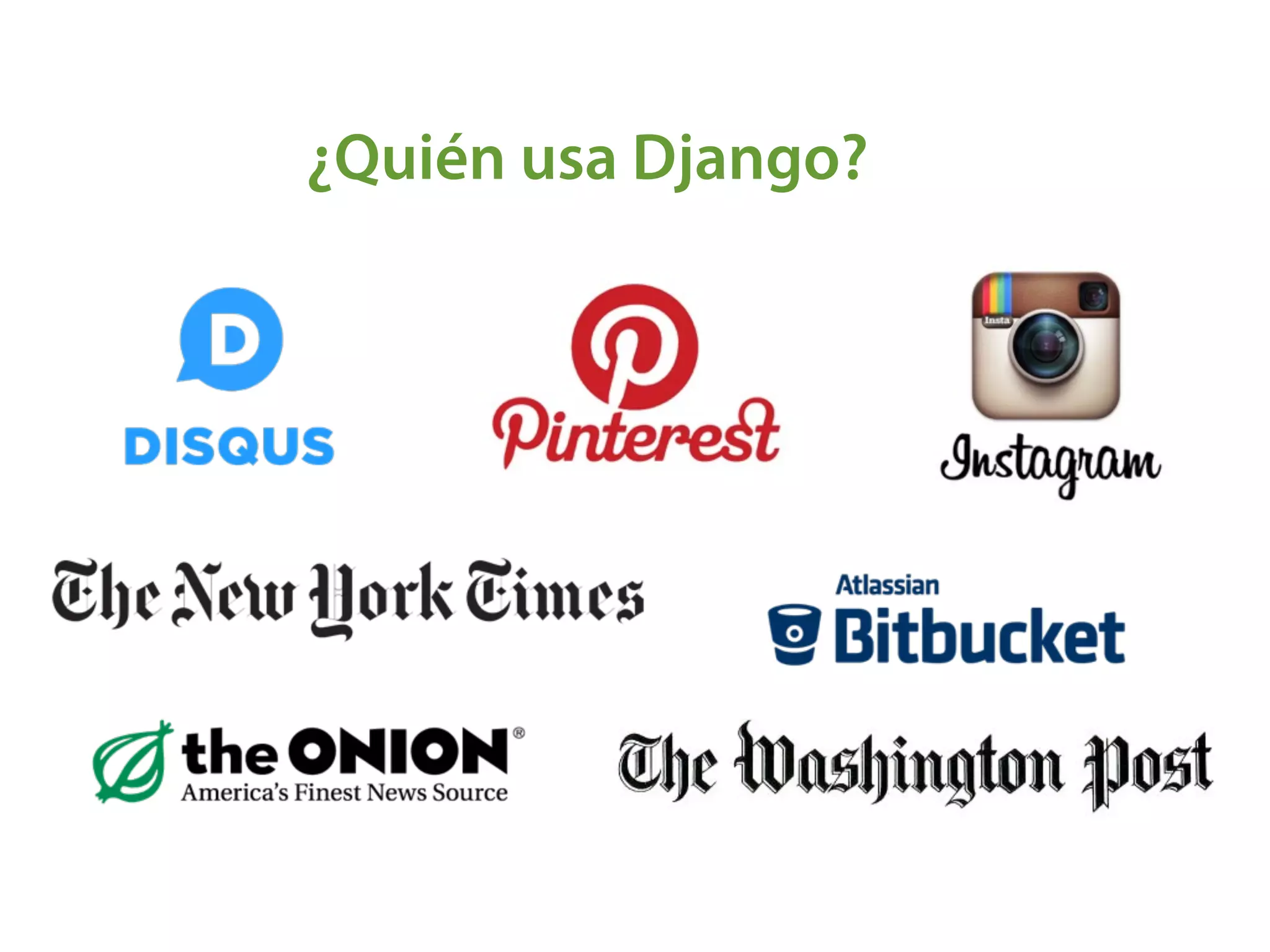¿Quién usa Django?
 