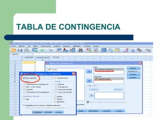 TABLA DE CONTINGENCIA
 