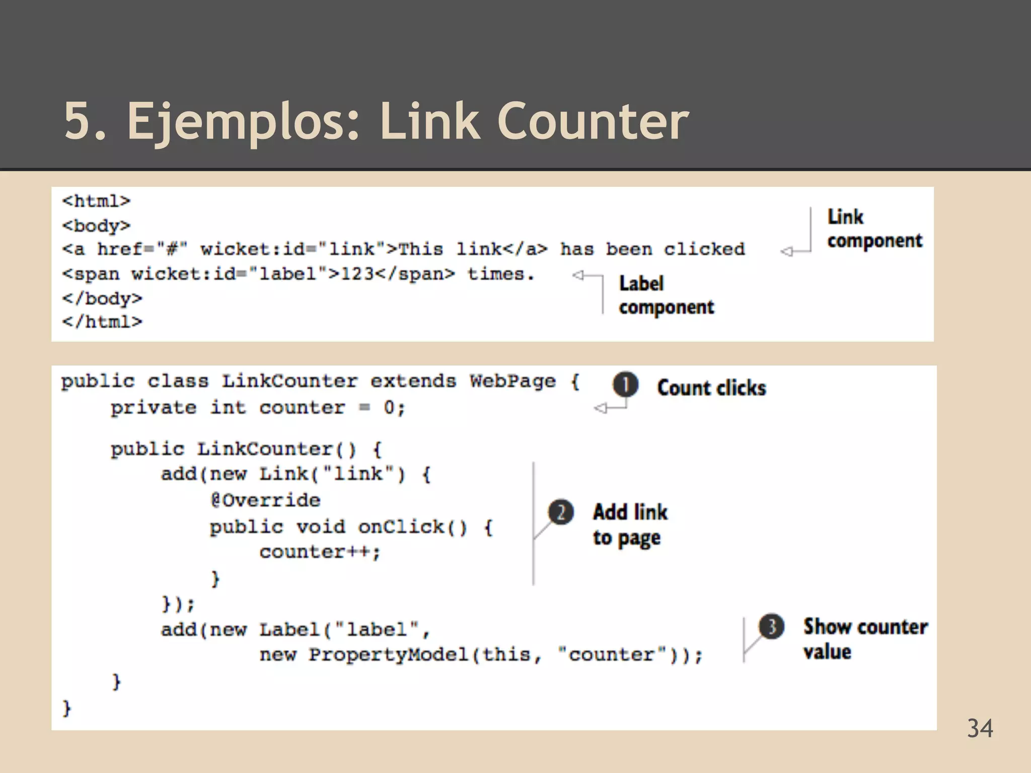 5. Ejemplos: Link Counter




                            34
 