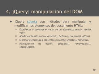 Seminario jquery, html5 y wicket | PDF