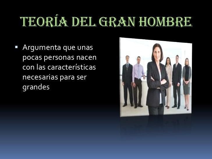 Teoria del gran hombre liderazgo