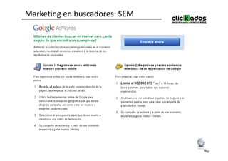 Marketing en buscadores: SEM
 