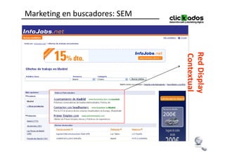 Red Display
                               Red Display
                               Contextual
                               Contextual
Marketing en buscadores: SEM
 