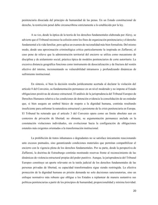 CONDICIONES CARCELARIAS Y DERECHOS FUNDAMENTALES: ANÁLISIS DE LA ...