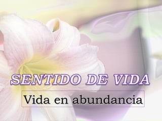 Vida en abundancia 