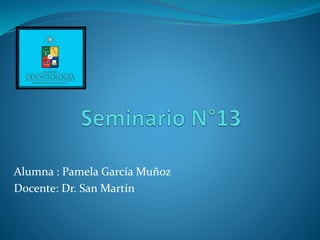 Alumna : Pamela García Muñoz
Docente: Dr. San Martín
 