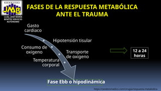 Reacción sistémica ante el trauma (Fases) | PPTX