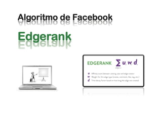 Algoritmo de Facebook

Edgerank
 