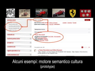 Alcuni esempi: motore semantico cultura (prototype) 