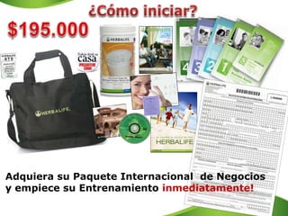 Adquiera su Paquete Internacional de Negocios
y empiece su Entrenamiento inmediatamente!
 