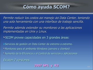 Scom Server Roles Seminario SCOM - Operations Manager (En español) | PPT