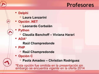Presentación de Seminarios de Lenguajes 2014

Opción .NET
Leonardo
Corbalán

 